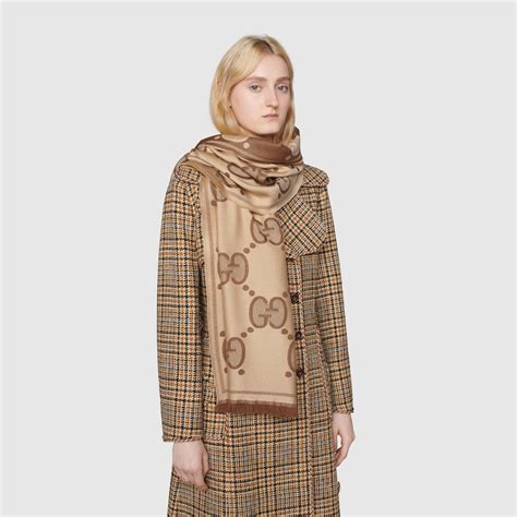 sciarpa gucci|gucci jacquard scarf.